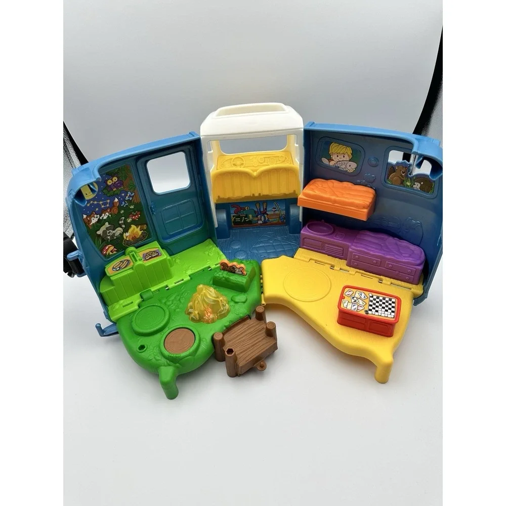 Fisher Price Little People Songs and Sounds Camper Van RV with Accessories Works